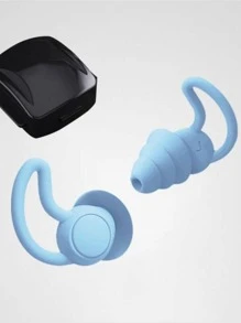 2對素色耳塞 - 藍色 - 查看 1