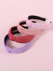4入組女孩結飾時尚髮箍適用於日常生活 - 彩色 - 查看 2