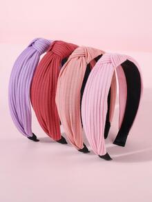 4入組女孩結飾時尚髮箍適用於日常生活 - 彩色 - 查看 3