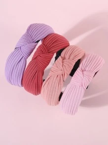 4入組女孩結飾時尚髮箍適用於日常生活 - 彩色 - 查看 4