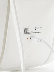 Espejo de luz LED con iluminación, tocador inteligente de maquillaje para dormitorio, recargable - Blanco - Ver 7