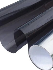 1 Tấm Phim Thủy Tinh Cách Nhiệt Tấm Che Nắng Cửa Sổ Cho Gia Đình, Ban Công, Tòa Nhà Văn Phòng, Chống Nắng, 45Cm X 1M/2M/3M/5M/10M - màu đen - Xem 3