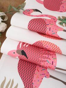 1入組熱帶圖案長方桌布 - 彩色 - 查看 6