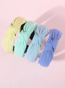 4入組女孩結飾時尚髮箍適用於日常生活 - 彩色 - 查看 4