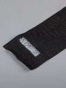 1 Roll Disposable Neck Paper, Black Haircut Bib For Hair Dressing, Dyeing, Perm, Cutting, Waterproof, Anti-broken Hair, Anti-stain - Black - View 5