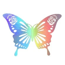 12pcs Colorful Hollow Out 3d Butterfly Stickers - Multicolor - View 9