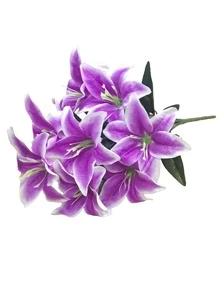 10 piezas púrpura lirio flores - Morado - Ver 1