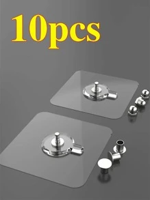 10pcs Clear Wall Hook - Clear - View 4