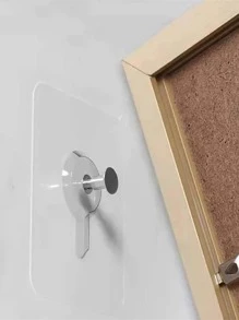 10pcs Clear Wall Hook - Clear - View 2