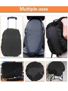 35L Ba Lô Che Mưa Họa Tiết Chữ Chống Bụi Bao Chống Nước Mưa Cho Lưng Phụ Kiện Du Lịch Chữ Vàng - màu đen - Xem 3