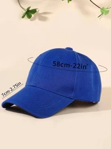 1入組中性素色夏季沙灘戶外防曬棒球帽 - 寶藍色 - 查看 5