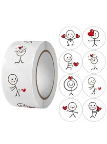 1卷人像圖案貼紙 - 彩色 - 查看 1