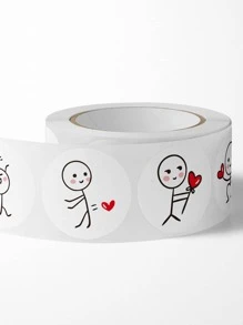 1卷人像圖案貼紙 - 彩色 - 查看 3