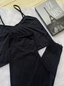 Women Pajama Sets - Black - View 2