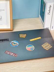 50 piezas Pegatinas impermeable grafiti con con diseño de slogan - Multicolor - Ver 4