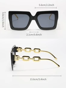 3 Cặp Kính Thời Trang Phong Cách Bohemian Hình Vuông Cổ Điển Bằng Nhựa, Dành Cho Cả Nam và Nữ - Nhiều màu - Xem 5