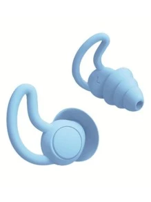 2對素色耳塞 - 藍色 - 查看 3