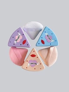 1pc Pink Powder Puff Case - Pink - View 3