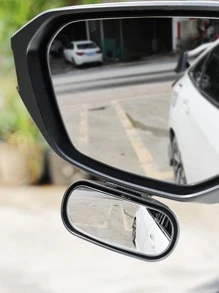 1 pieza retrovisor del coche Espejo alta definición auxiliar Espejo - Negro - Ver 3