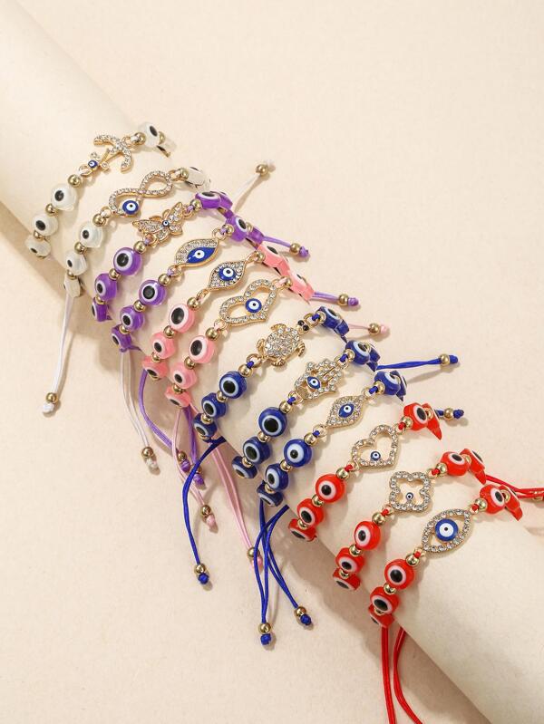 12pcs/set Eye Decor Bracelet