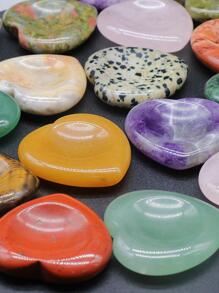 1入組隨機色時尚愛心設計鬆動寶石適合女士DIY首飾製作 - 彩色 - 查看 4