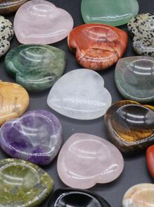 1入組隨機色時尚愛心設計鬆動寶石適合女士DIY首飾製作 - 彩色 - 查看 5