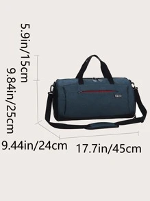 Sports Gym Bag Workout  Bag With Shoes Compartment Wet Pocket For Men And Women Durable - Blue - View 3