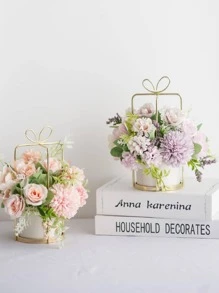 1 pieza Maceta en forma de corazón - Multicolor - Ver 1