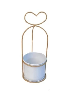 1 pieza Maceta en forma de corazón - Multicolor - Ver 3