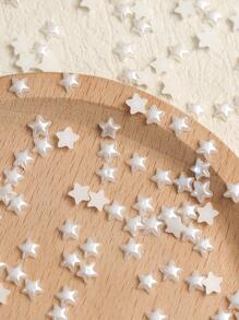 200个女士仿珍珠星星设计时尚DIY发饰，可制作可爱爪夹、发卡等发饰 - 白色 - 查看 3