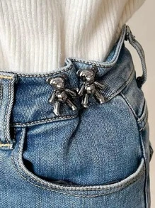 2入組可拆卸熊設計腰夾 - 黑色 - 查看 12