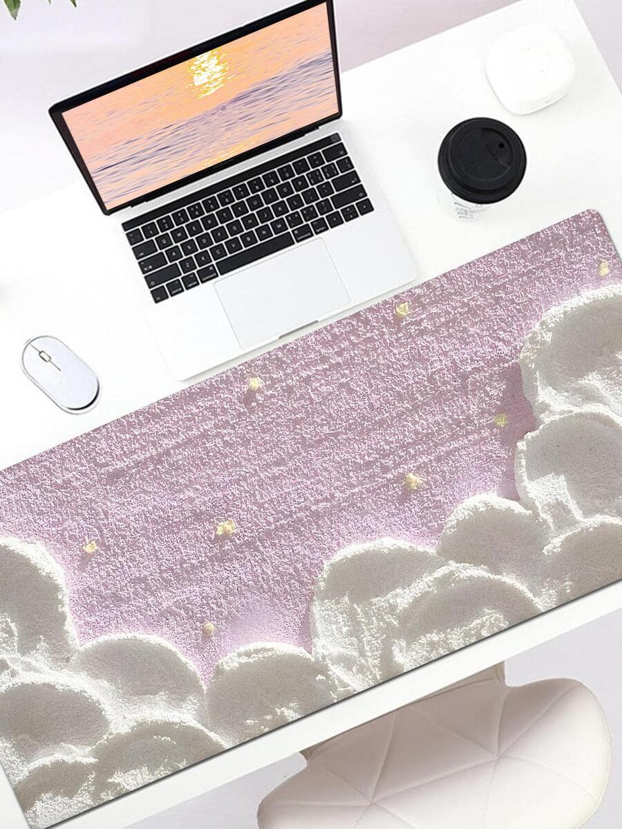 1pc Abstract Pattern Mouse Mat, Creative Multi-purpose Mouse Pad For Office - Multicolor - View 1