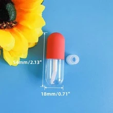 便携式唇彩管，1个透明化妆品分装器，适合户外旅行，价格实惠，可作为圣诞礼物、小礼品、化妆品、化妆工具、廉价好物、礼物、女士礼物、圣诞礼物、赠品、旅行必备品。 - 紅色 - 查看 2