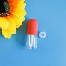 便携式唇彩管，1个透明化妆品分装器，适合户外旅行，价格实惠，可作为圣诞礼物、小礼品、化妆品、化妆工具、廉价好物、礼物、女士礼物、圣诞礼物、赠品、旅行必备品。 - 紅色 - 查看 6