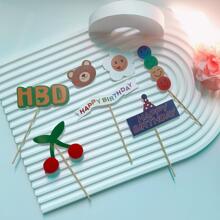 1套裝紙蛋糕裝飾 - 彩色 - 查看 9