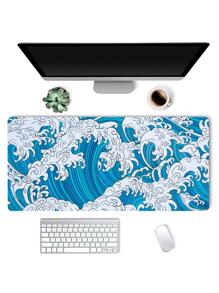 1 tấm lót chuột họa tiết sóng - Màu xanh lam - Xem 5
