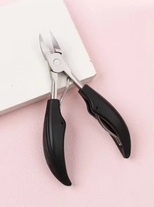 YUANDU 1pc Stainless Steel Ingrown Toenail And Thick Toenail Clipper Nail Cutter,Nail Supplies,Nail Tools,Nail Art Tools,Back To School,Nails,Nail Tools For Press On Nails,Manicure Pedicure Tools - Black - View 3