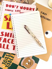 MOKA 1pc Cherry Print Spiral Notebook - Multicolor - View 6