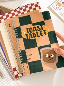 MOKA 1pc Cherry Print Spiral Notebook - Multicolor - View 3