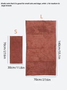 1 Cà Phê Chăn Mỏng/Trùm Giường Cho Chó Mèo Nhanh Khô Khăn Tắm - Cà phê nâu - Xem 4