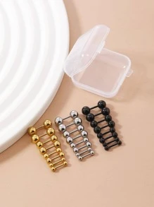 12pairs/set Ball Decor Stud Earrings