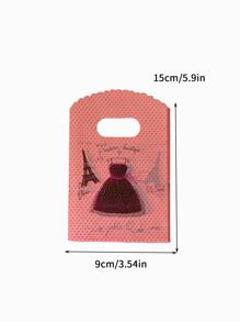 1 Pack Cute Style Random Cartoon Pattern Small Commodity & Gift Packaging Bags (50pcs) - Multicolor - View 3