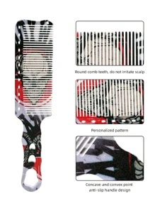 1 pieza Peine para cortar el cabello con forma de calavera - Multicolor - Ver 2