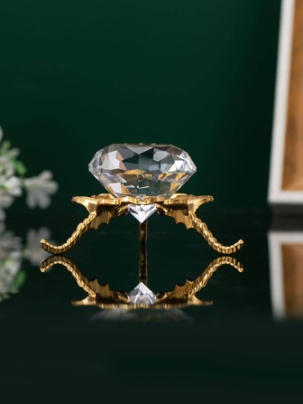 1 pieza Adorno decorado con rhinestones con base, lo mejor