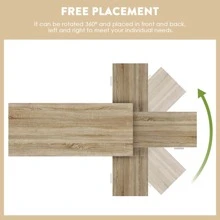 Home Office Computer Desk Corner Desk with 3 Drawers and 2 Shelves, 55 Inch Large L-Shaped Study Writing Table with Storage Cabinet - Walnut and White - View 10