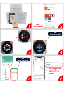 Reloj inteligente gris de silicona con tira monitor de pulsaciones - Plateado - Ver 8