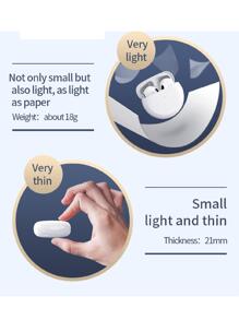 TWS pro6真無綫5.3立體聲高保真耳機迷你無綫耳機降噪耳機內置麥克風指紋觸摸遙控運動音樂女士禮物創意節日禮物無綫雙高清黑色 - 黑色 - 查看 5