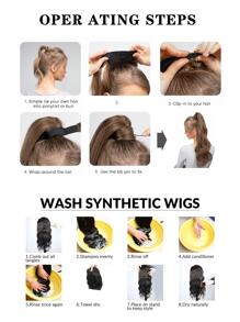 Phần mở rộng tóc tổng hợp Body Wave Ponytail - màu đen - Xem 5