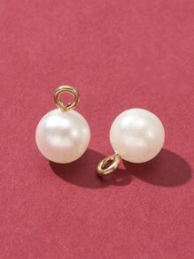 100pcs/Set Faux Pearl DIY Pendant - White - View 4