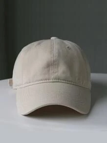 Gorra de béisbol liso beige para uso diario - Beis - Ver 1